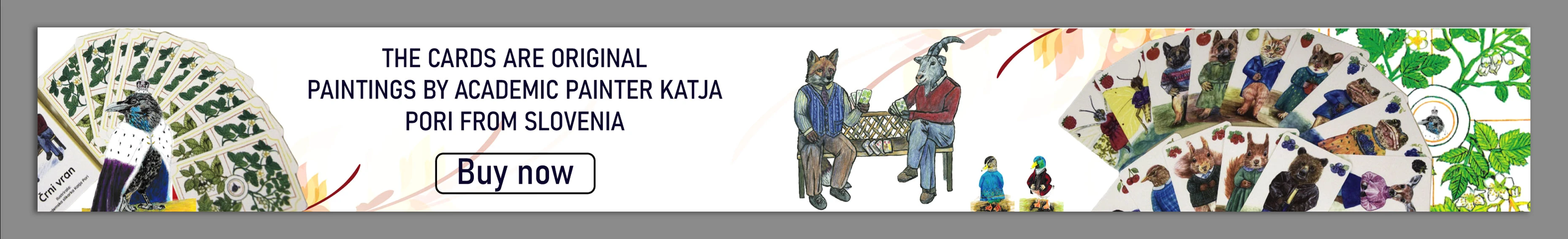 Banner for buying Playing Cards by Katja Pori